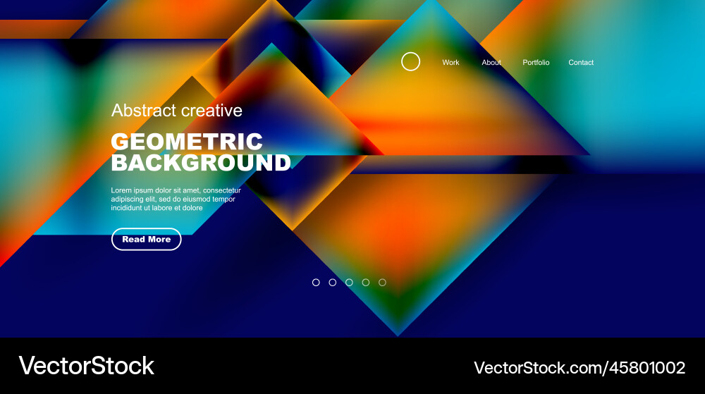 Geometric elements - squares and triangles Vector Image