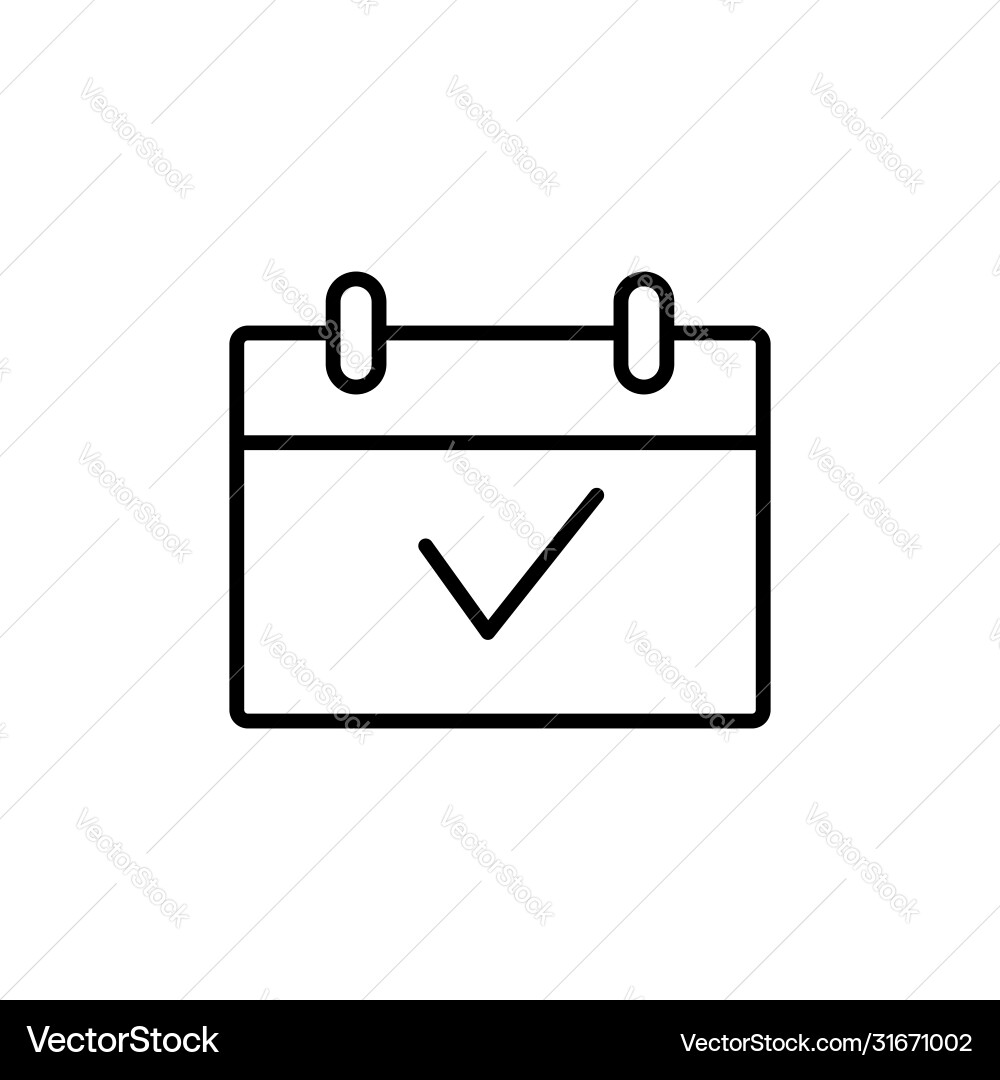 Mail icon envelope line style Vector Image