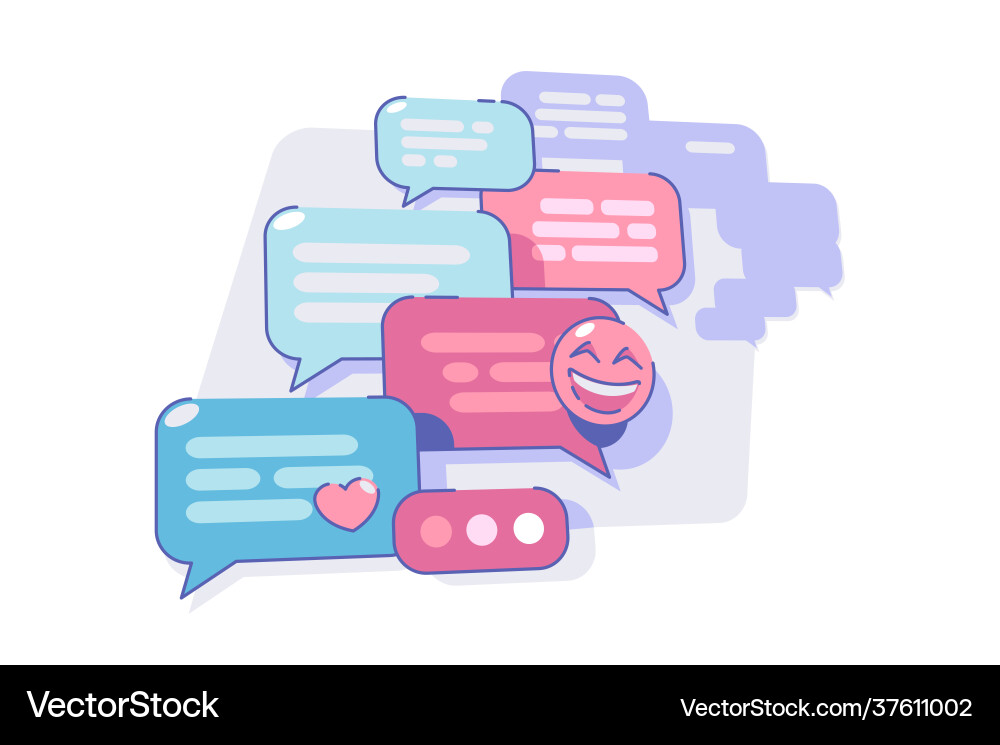Messaging App Chat vector image