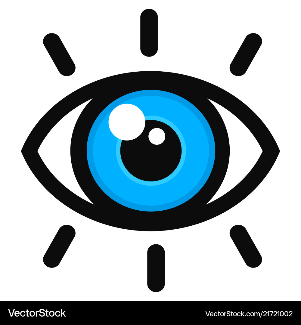 Open Eye Icon (21721002) – Royalty-Free Vector | VectorStock