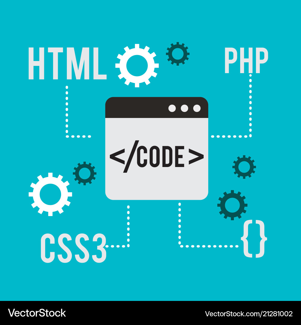 Program coding website Vector Image