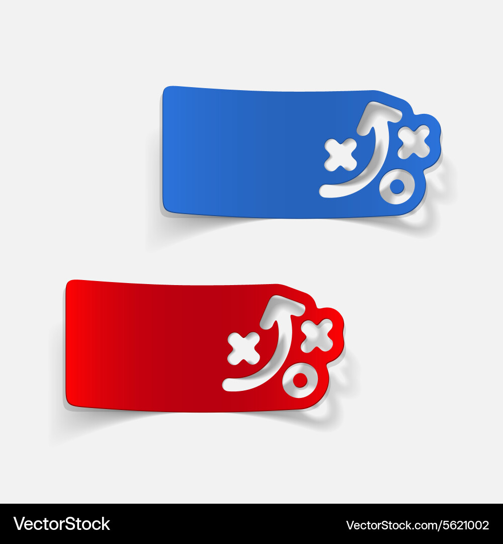 Realistic design element tactics Vector Image