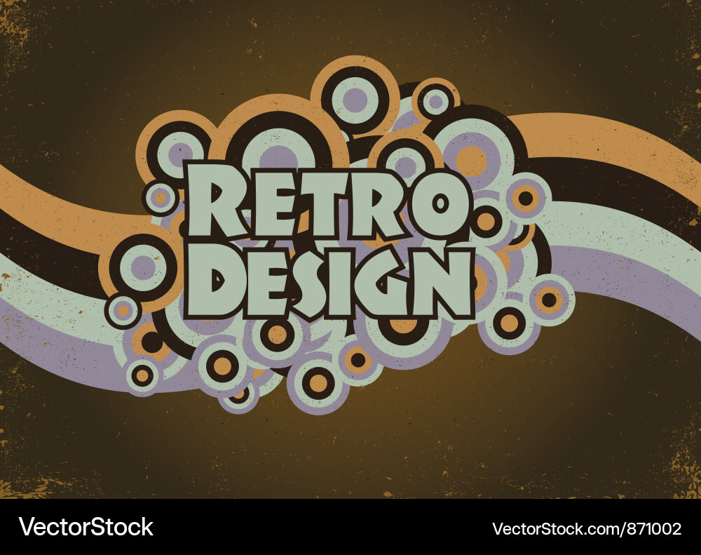 Retro Circle Pattern vector image