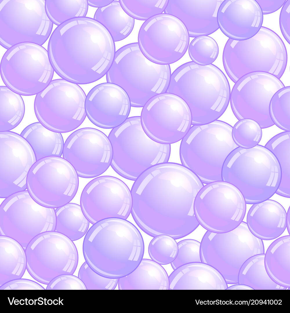 Seamless pattern with soap bubbles realistic Seamless pattern with soap bubbles realistic vector image