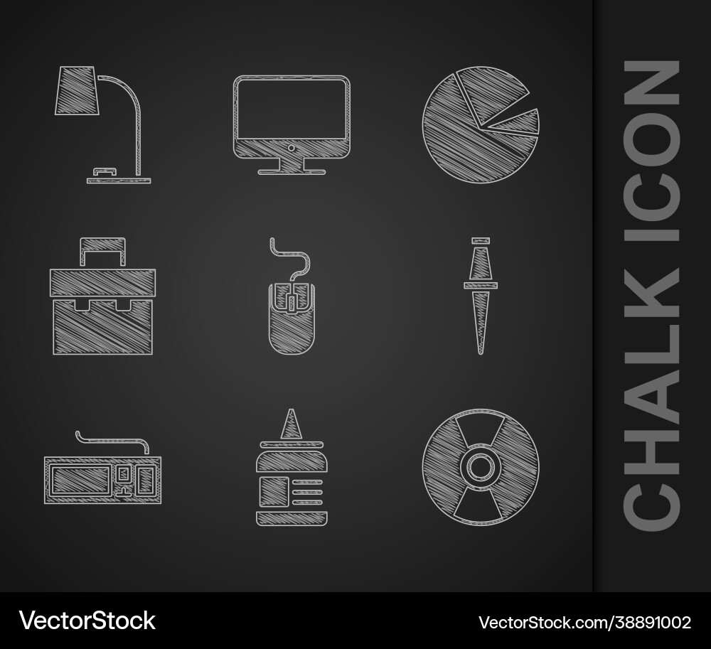 Set computer mouse glue cd or dvd disk push pin Set computer mouse glue cd or dvd disk push pin vector image