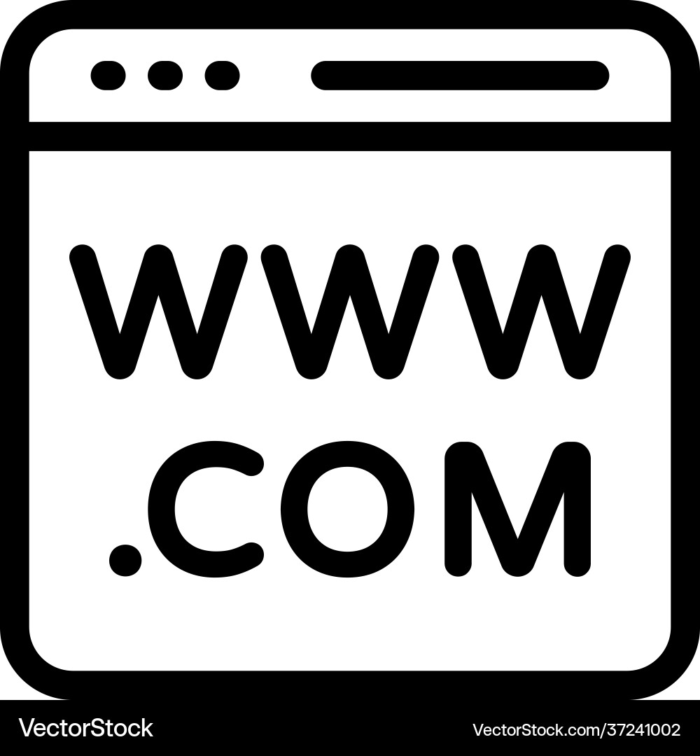 Web domain Vector Image