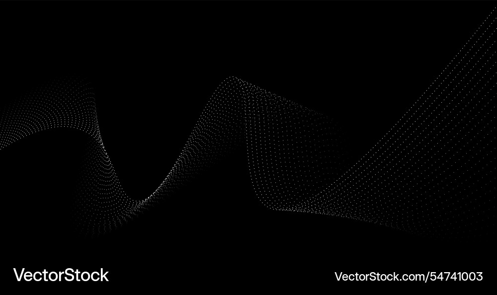 Abstract background with flowing particles Abstract background with flowing particles vector image