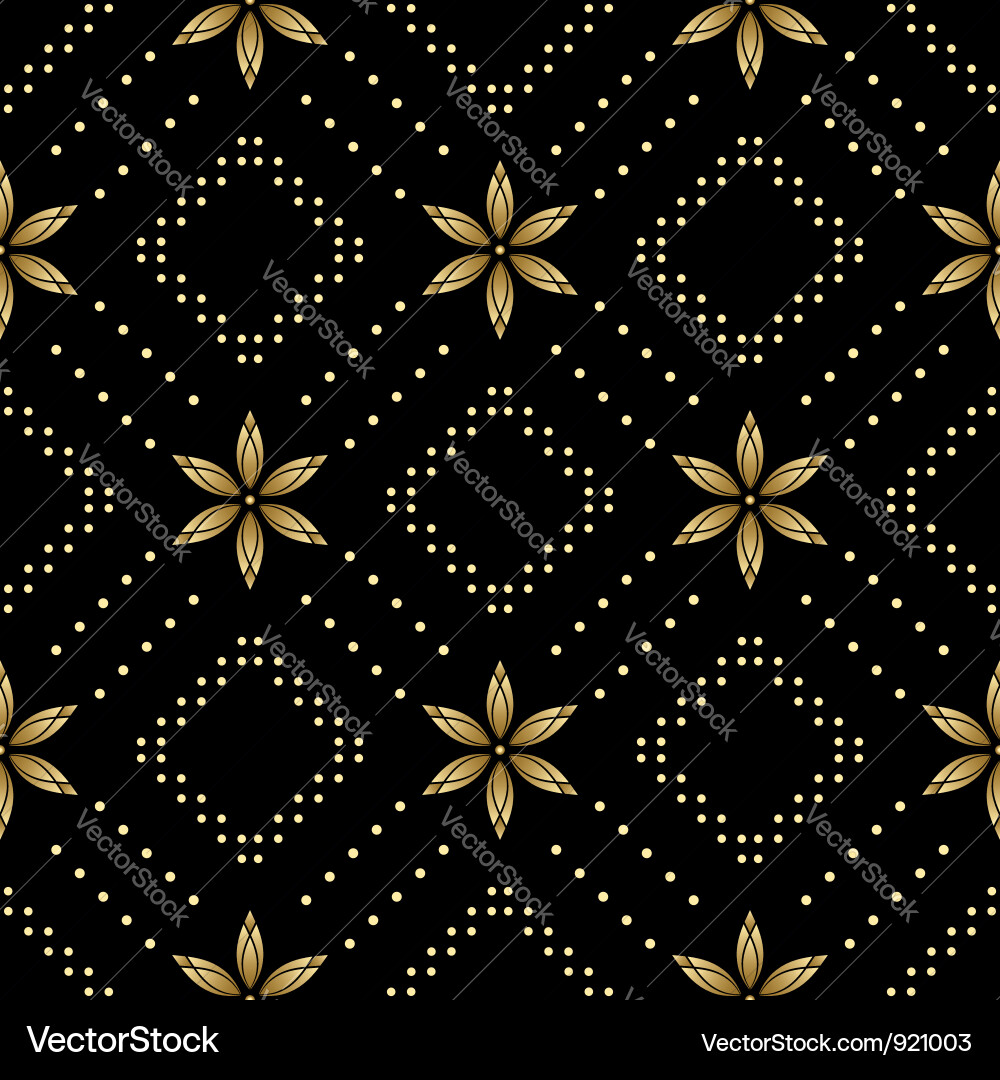 Black seamless texture with rhombuses Vector Image