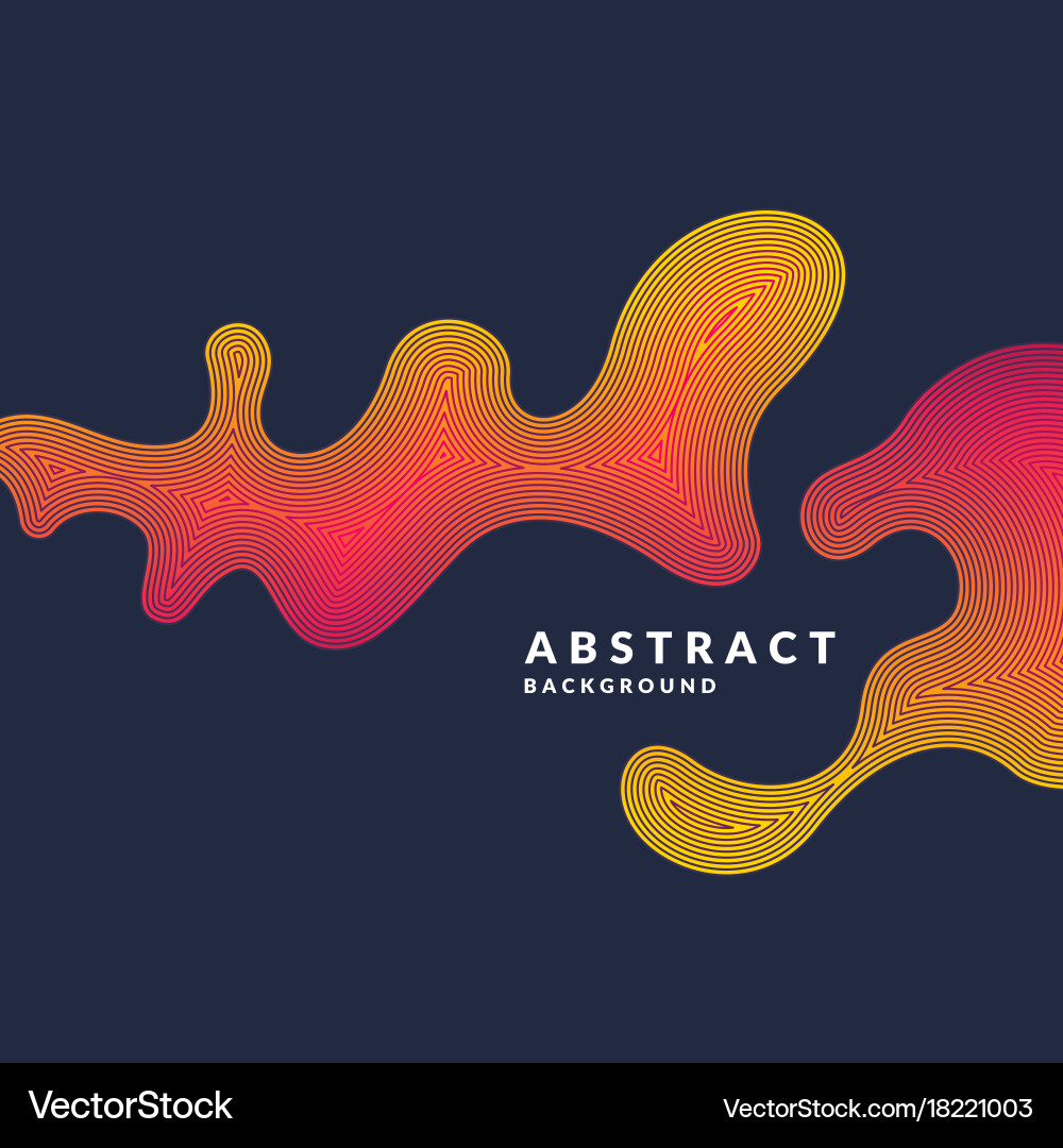 Bright abstract background with a dynamic waves vector image
