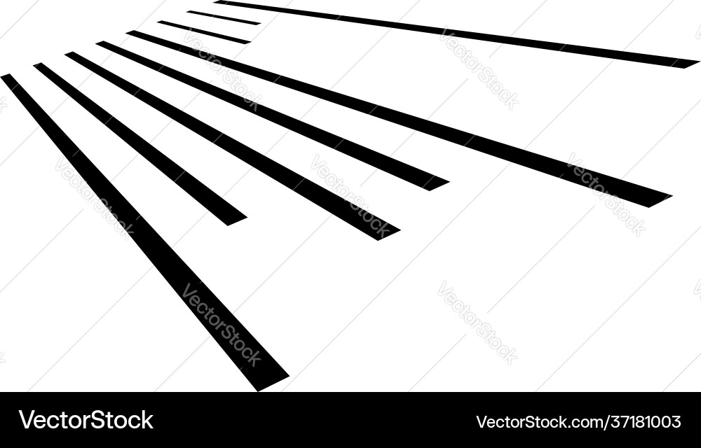 Dynamic 3D Lines - Action & Perspective Vector Image
