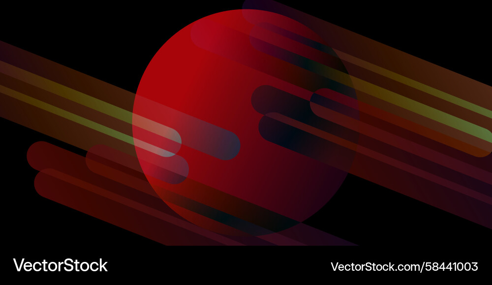 Dynamic Speed Lines - Red Background Vector Image