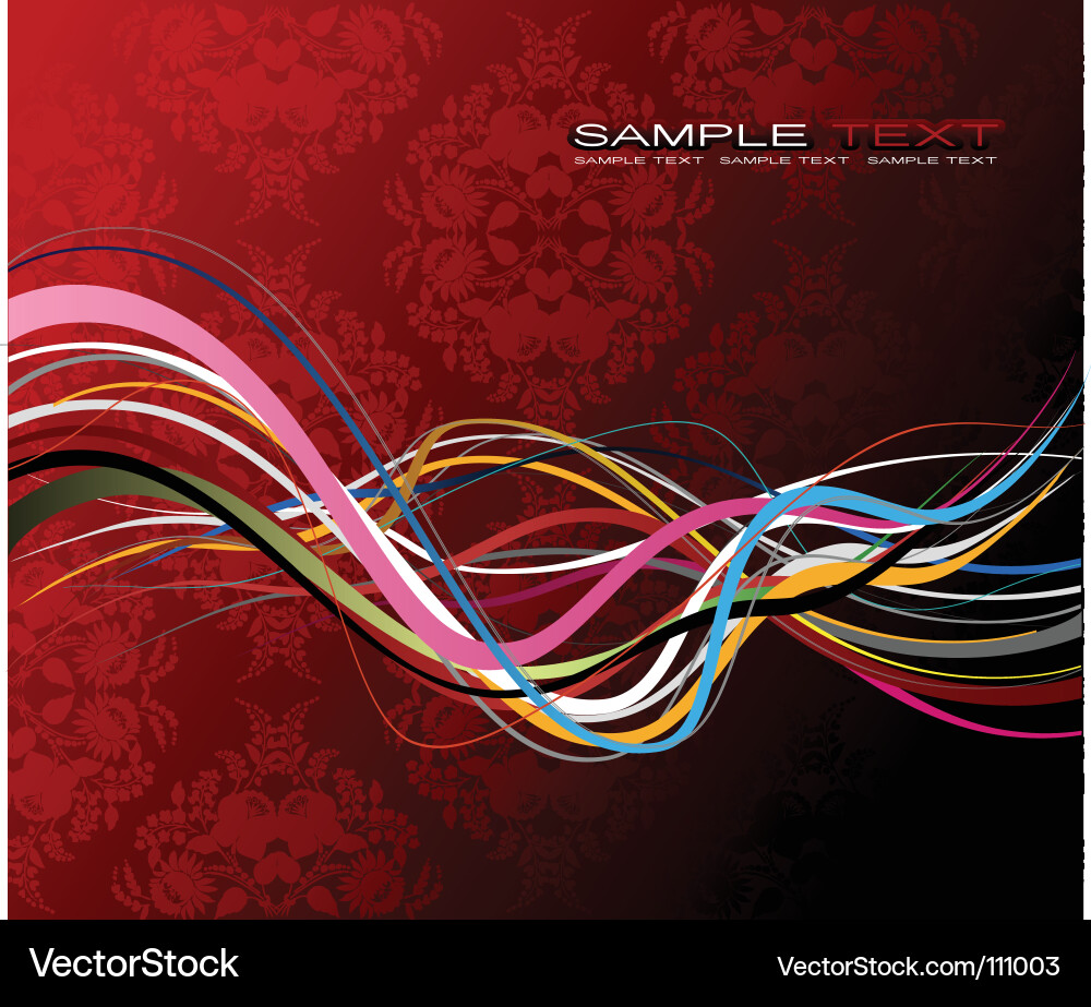 Dynamic Wave Patterns Vector Image