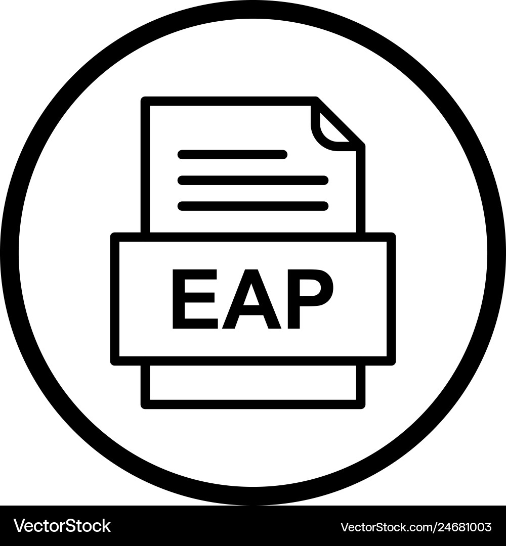 Eap file document icon vector image