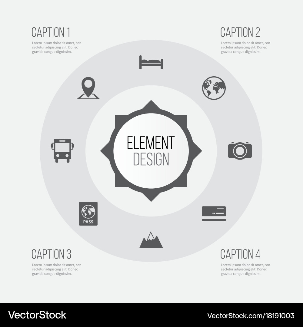 Exploration icons set collection of doss Vector Image