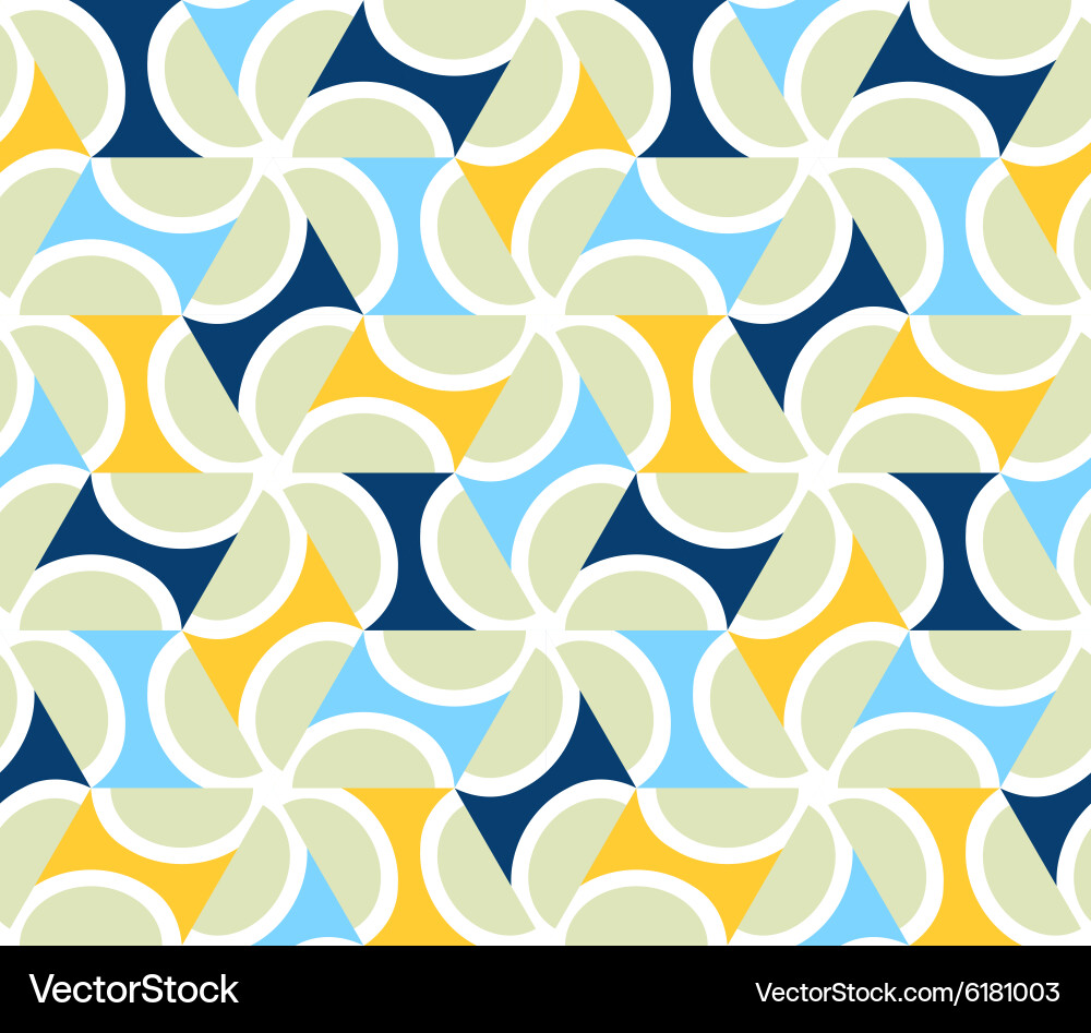 Geometric abstract seamless pattern motif Vector Image