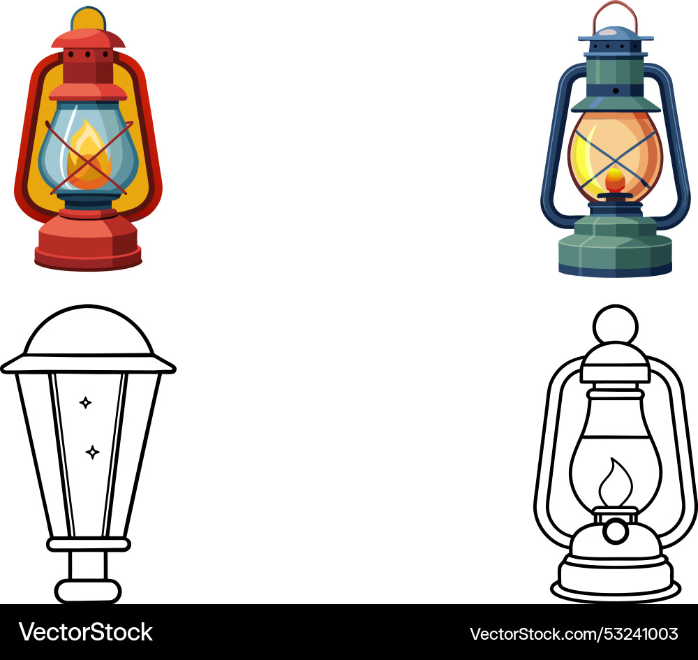 Hurricane lamp art Royalty Free Vector Image - VectorStock