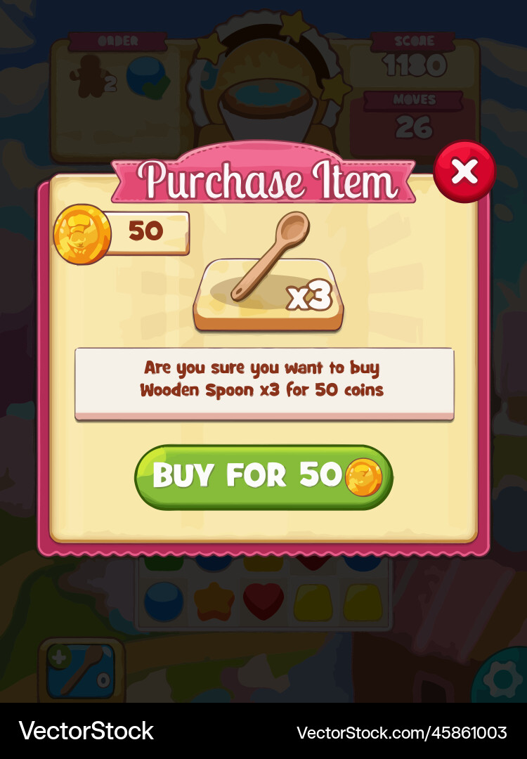Komplettes Set von Level-Taste Spiel ui Pop-up-Symbol vektorbild
