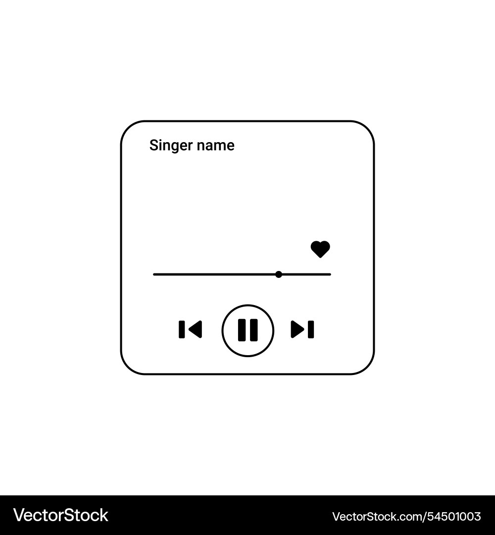 Modern music app ui for playlists with intuitive Vector Image