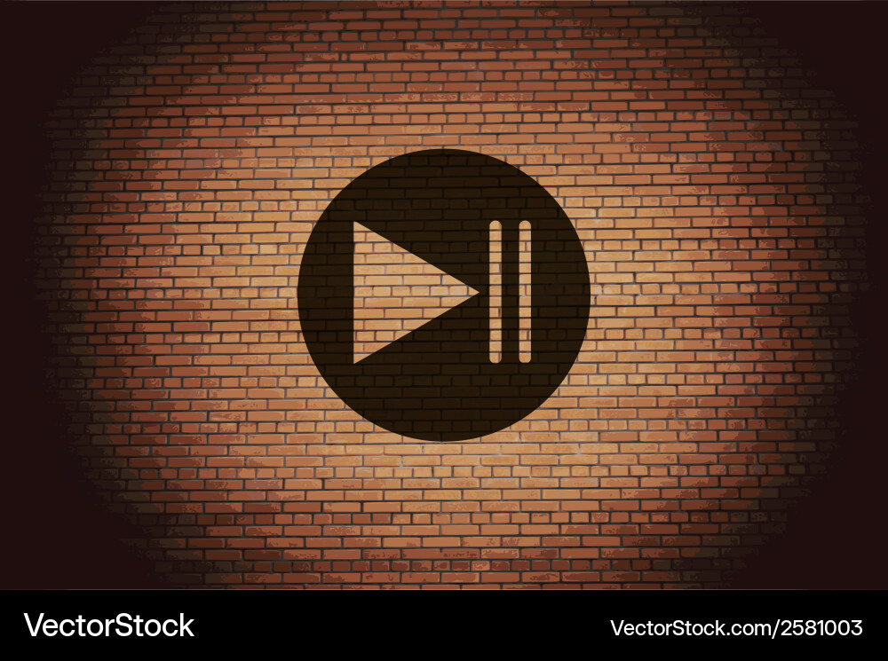 Play button web icon flat design Vector Image