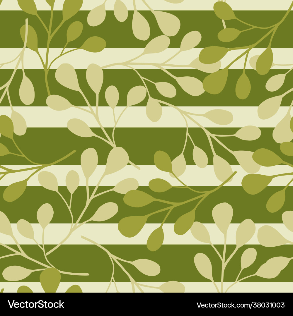 Random seamless pattern with eucalyptus leaves Random seamless pattern with eucalyptus leaves vector image