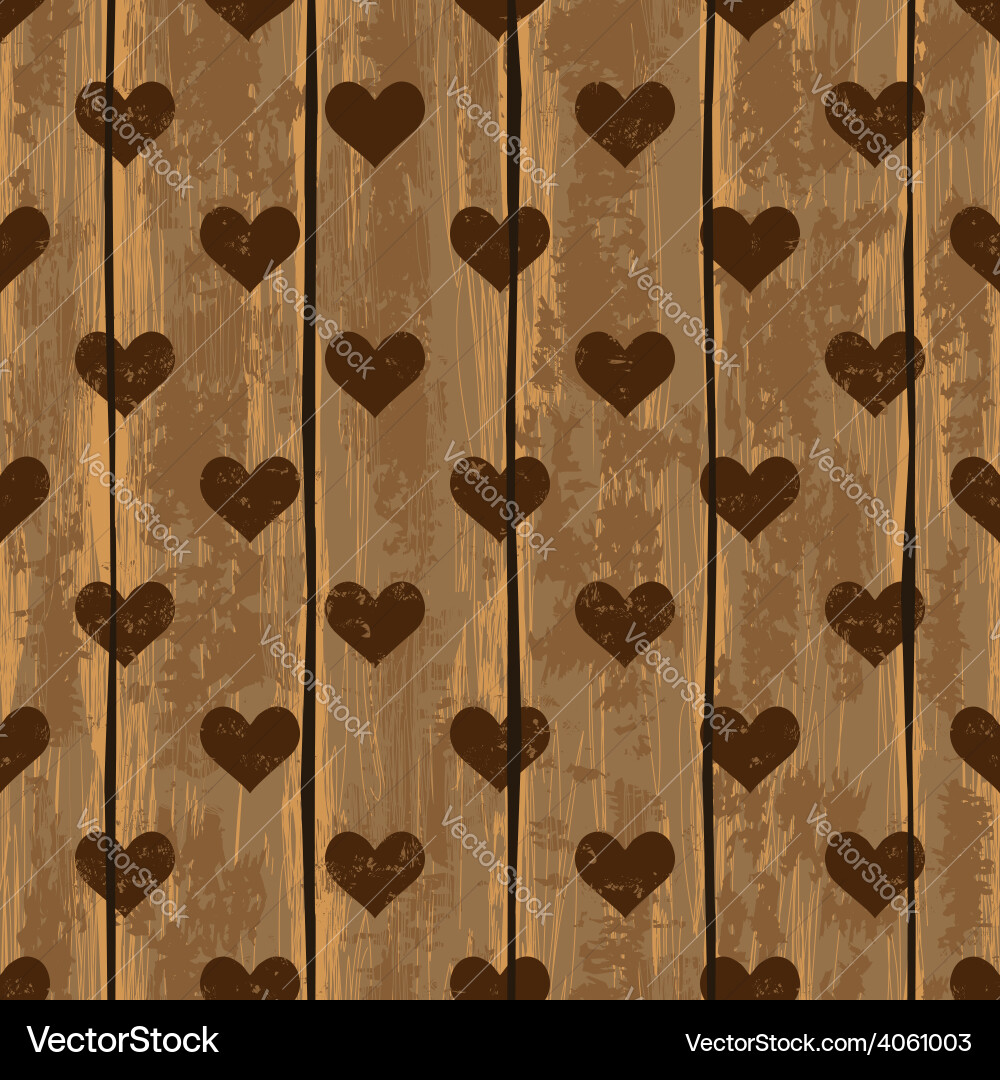 Seamless pattern with hearts vector image