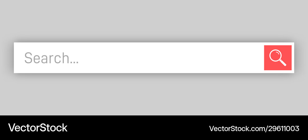 Search bar Royalty Free Vector Image - VectorStock