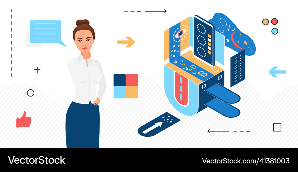 Software data server platform processing Software data server platform processing Vector Image