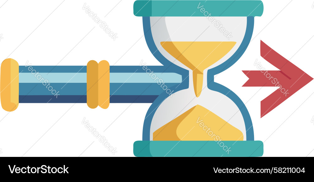 Accelerating Time Flow Icon Vector Image