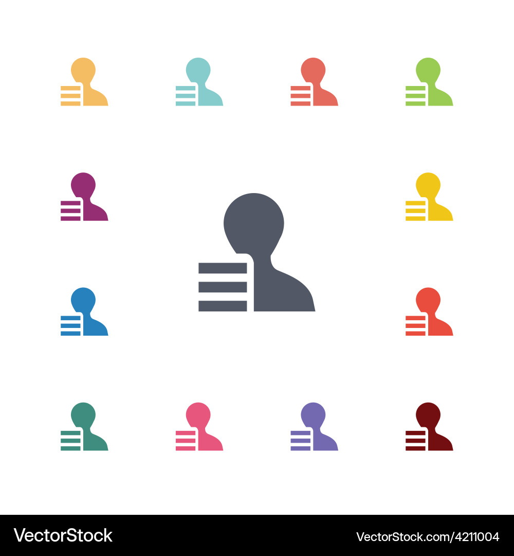 Application Flat Icons Collection Vector Image