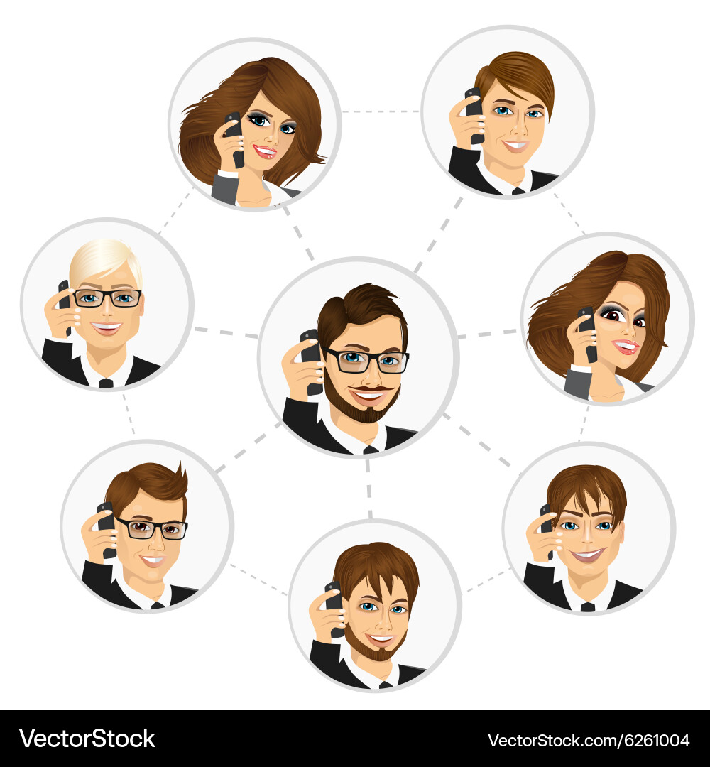 Global Business Networking vector image