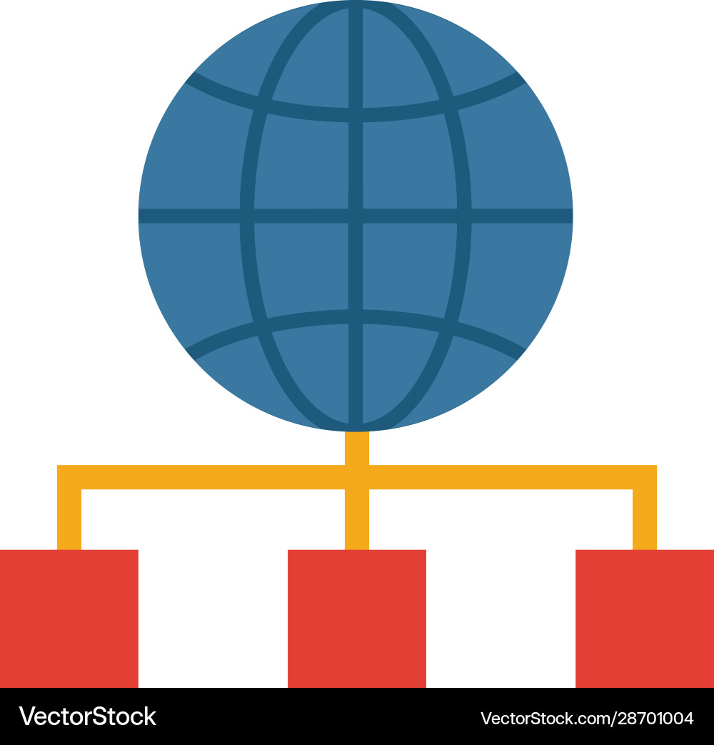 Globales Netzwerk-Icon einfaches Element aus Web Globales Netzwerk-Icon einfaches Element aus Web vektorbild