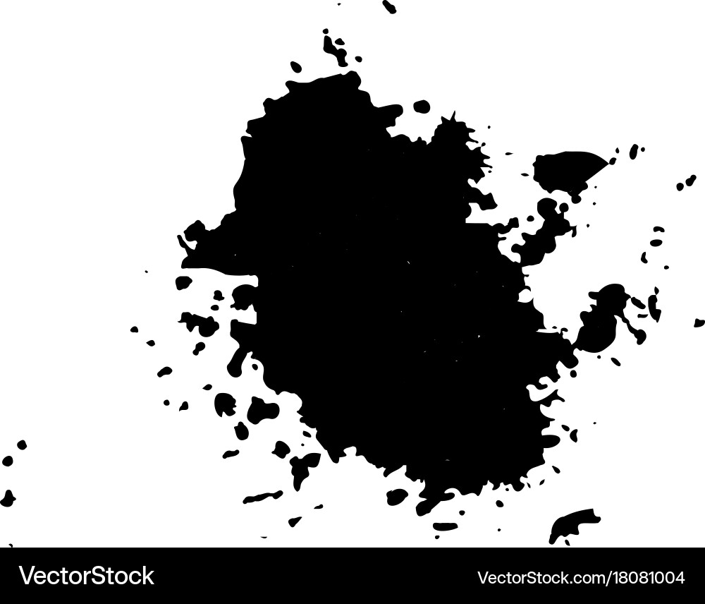 Ink blob or drop vector image