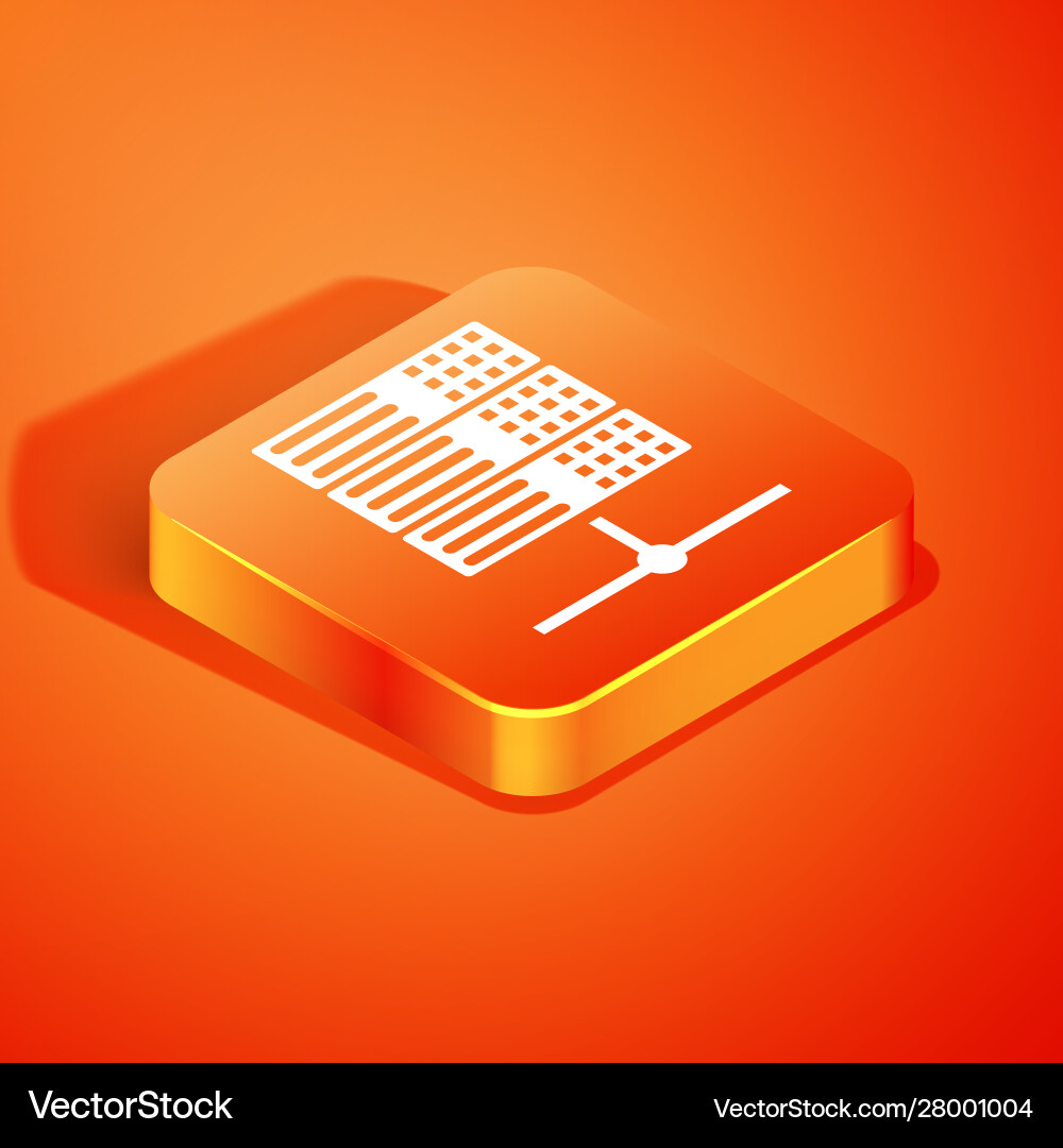 Isometric server data web hosting icon isolated Isometric server data web hosting icon isolated Vector Image
