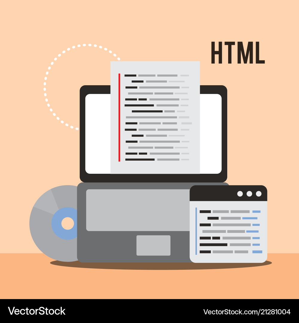 Program coding website Vector Image
