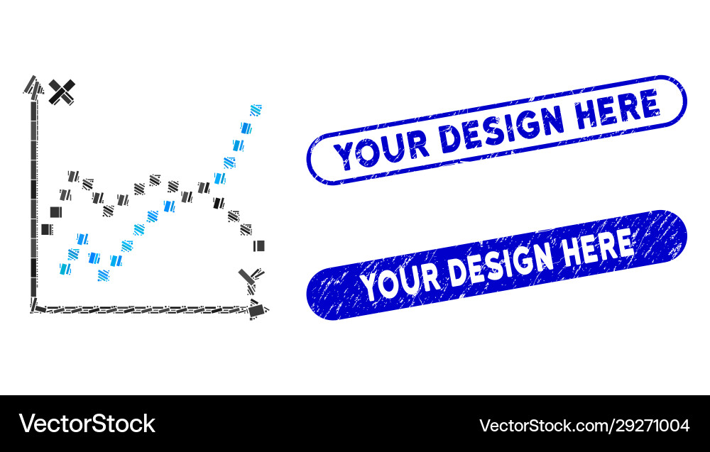 Rectangle collage functions plot with grunge your Rectangle collage functions plot with grunge your vector image