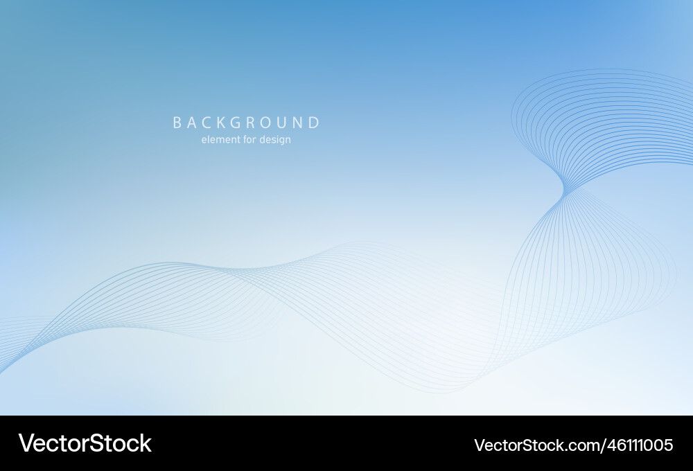 Abstract background wave element for design vector image