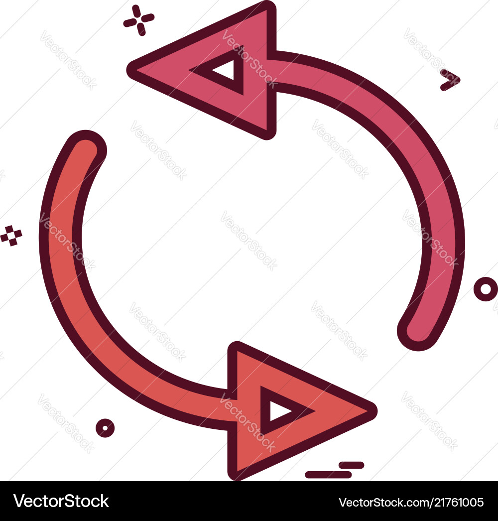Arrow circle l rotate icon design Arrow circle l rotate icon design vector image