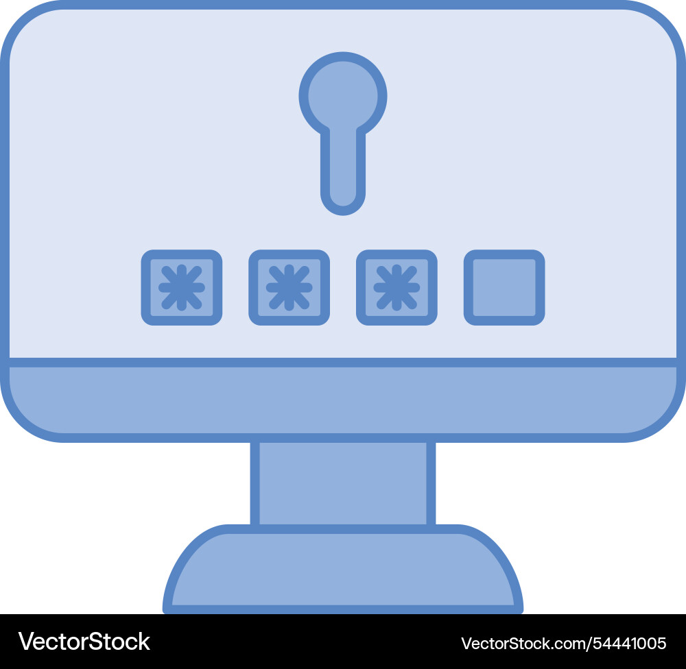 Computer security technology Vector Image
