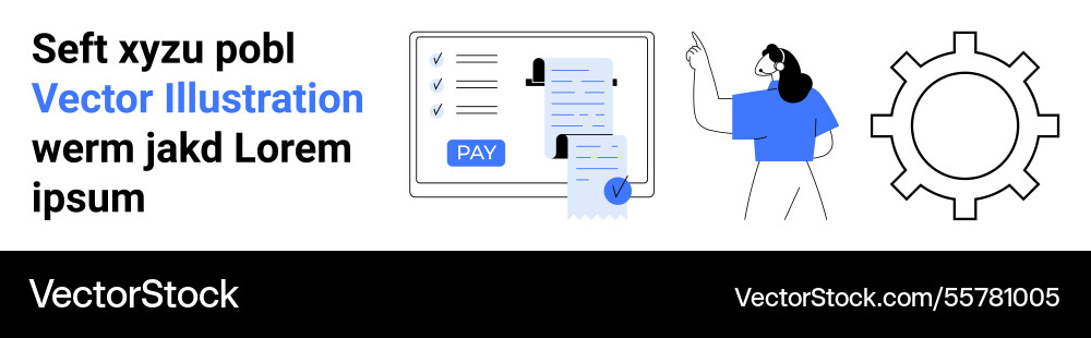 Digital payment concept with user interface Digital payment concept with user interface vector image