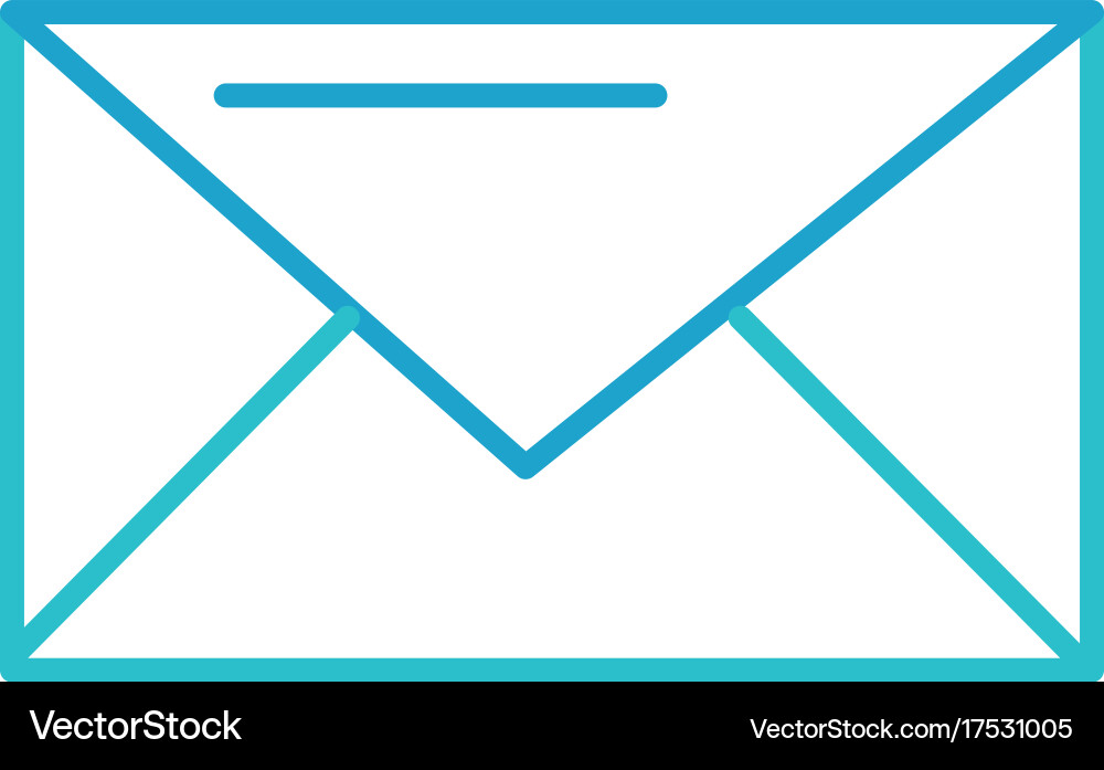Email envelope message communication close Vector Image