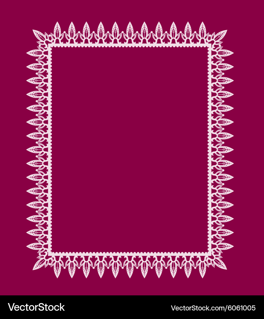 Frame of the elements abstract lace vector image