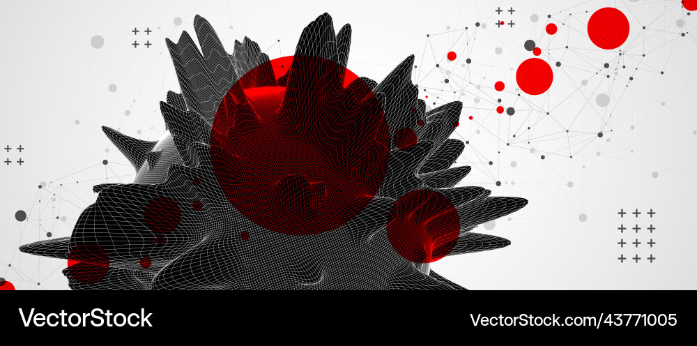 Modern science and technology background abstract vector image