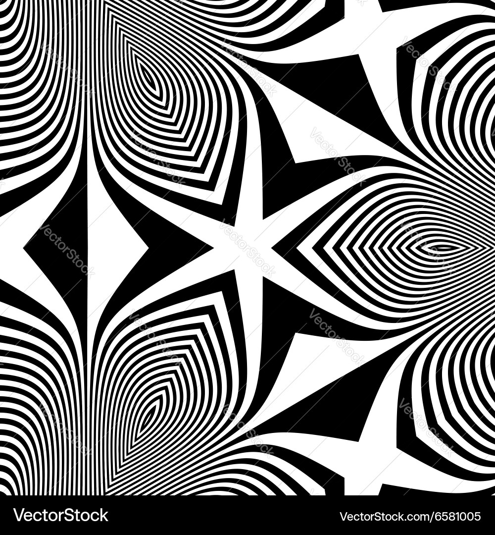Pattern with optical abstract background vector image