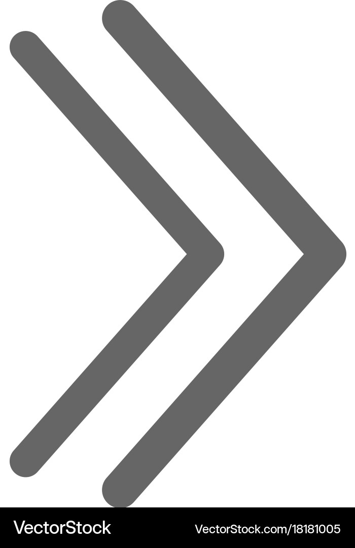 Pointer arrow in modern flat style button vector image