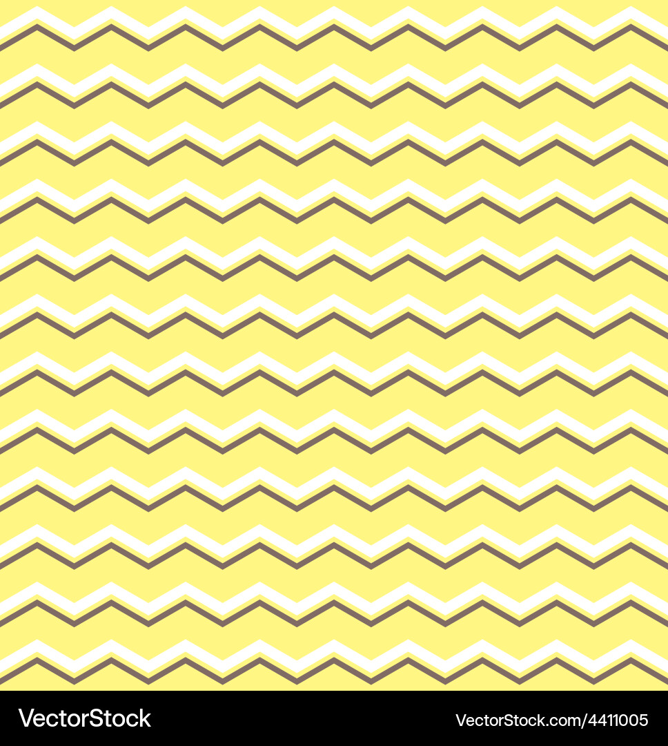Tile pattern with white and brown zig zag print Vector Image