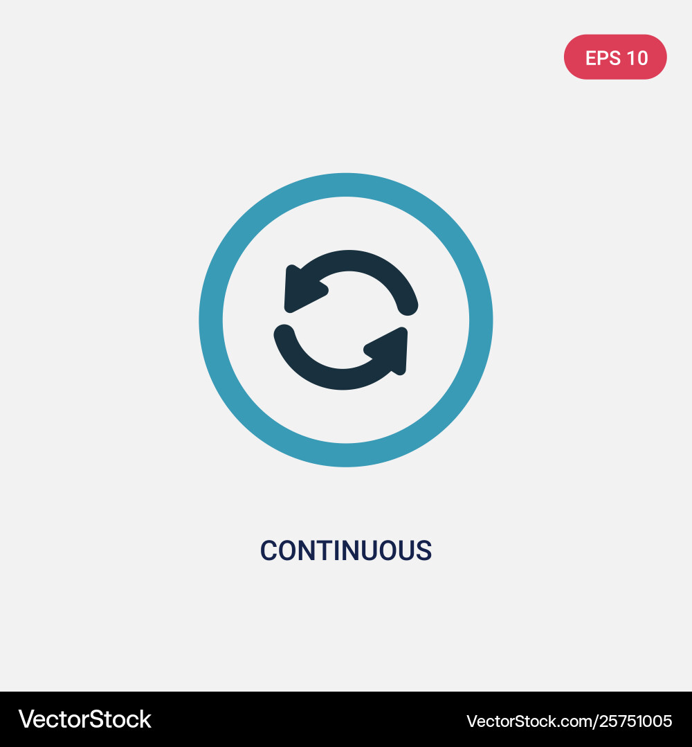 Two color continuous icon from user interface Two color continuous icon from user interface vector image