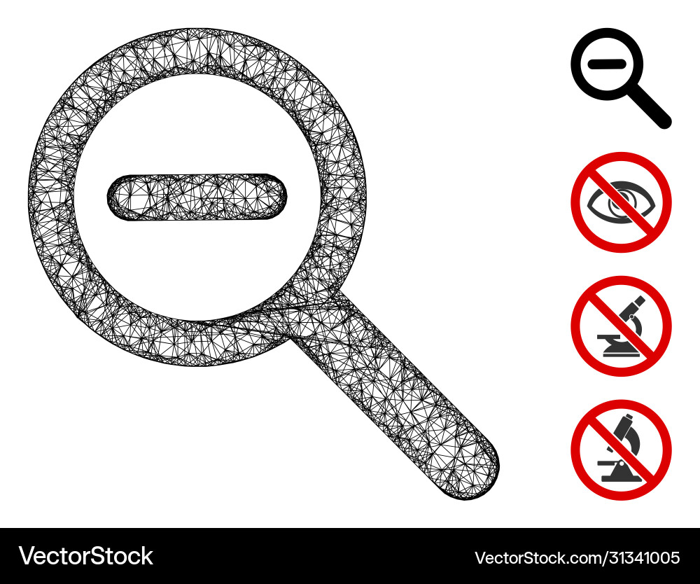 Zoom out web mesh Zoom out web mesh vector image