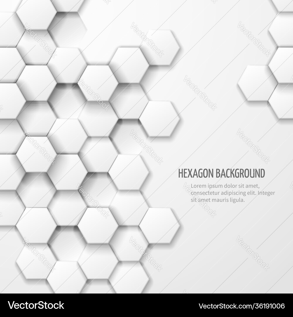 Abstract background with hexagon elements Vector Image