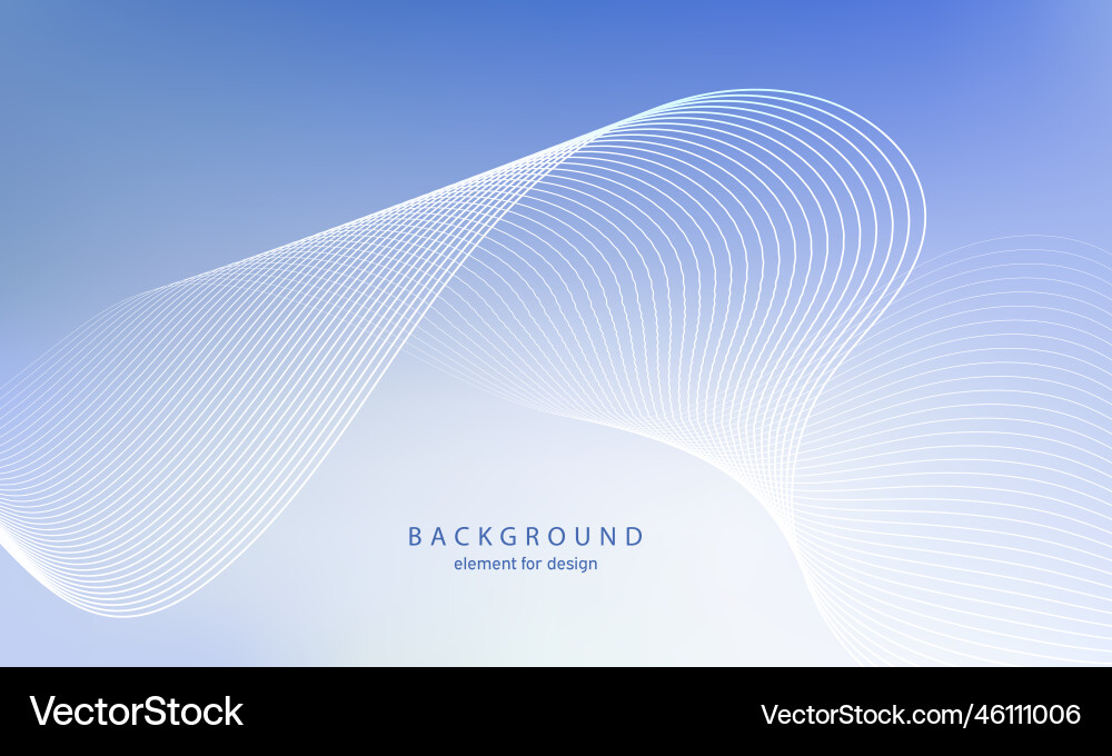 Abstract gradient background wave element Abstract gradient background wave element vector image