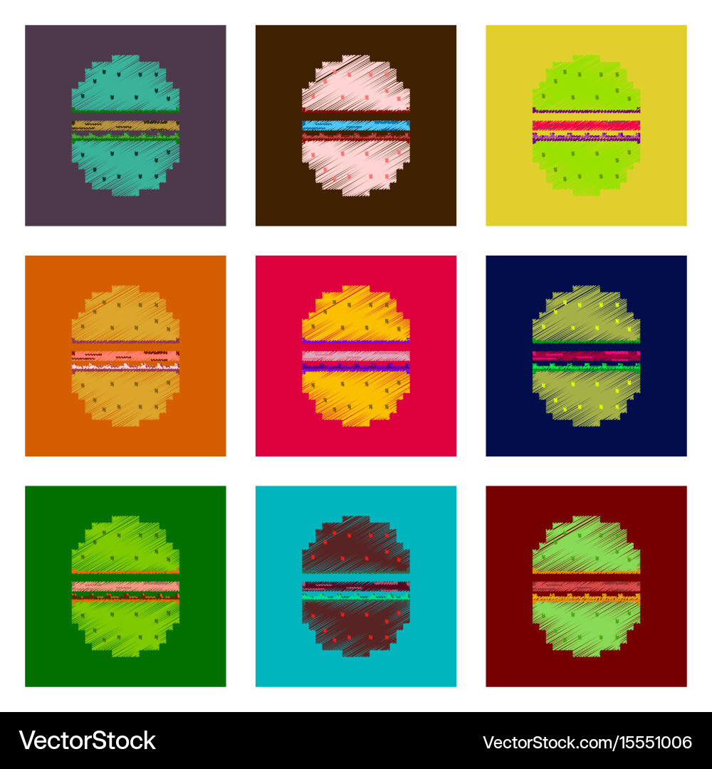 Assembly of flat shading style pixel icon fast vector image